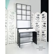 Лаборатория «9 полочек» Белый Глянец + Венге