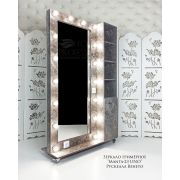 Зеркало гримёрное «Манта-23 UNO» Рускеала Венето 1800*1050*400 (16 ламп)