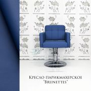 Кресло парикмахерское «Brunettes» синий (на стандартном штоке)