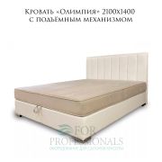 Кровать «Олимпия» 2100х1400х1080 с подъёмным механизмом + матрас