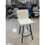 Стул барный «Квадро - 2» экокожа белый на металлических ножках