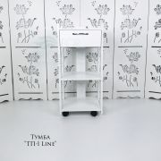 Тележка косметологическая «ТП-1 Line» 830*400*400 белый шелк