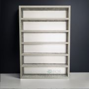 Полка Д/ЛАКОВ 450*650*70 Бетон белый