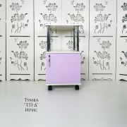 Тележка косметологическая «ТП-Д» 750*400*400 Белый глянец + Ирис