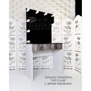 Зеркало гримёрное «VIP-3 Luxe» 800*800*450 Дуб белый (10 ламп)