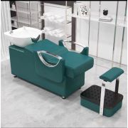 Мойка парикмахерская лежачая «Брайтон» бирюзовая