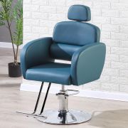 Барбер кресло «Терра» синее