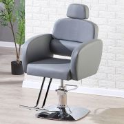 Барбер кресло «Терра» светло-серое