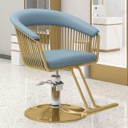 Кресло парикмахерское «Golden» голубое