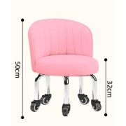 Стул мастера педикюра «Little» экокожа розовый