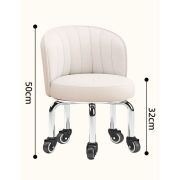 Стул мастера педикюра «Little» экокожа молочный