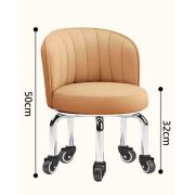 Стул мастера педикюра «Little» экокожа светло-коричневый