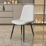 Стул клиента «Ронда» экокожа белый на конусных ножках