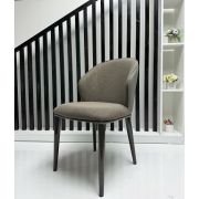 Стул кухонный «Alton» рогожка, светло-коричневый на конусных ножках