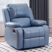 Кресло реклайнер «Трон» Maxi Светло-Голубой