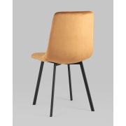 Стул клиента «Torry» терракотовый велюр квадраты на плоских ножках