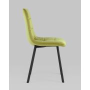 Стул клиента «Torry» фисташковый велюр квадраты на плоских ножках