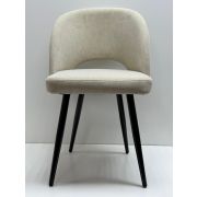 Стул кухонный «Дон» ткань бежевый на чёрных металлических ножках