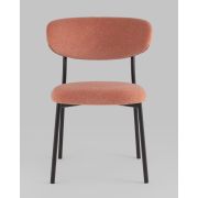 Стул клиента «Айла» коралловый на металлических ножках