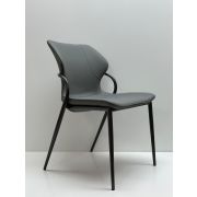 Стул кухонный «Марсель» экокожа тёмно-серый на металлических ножках