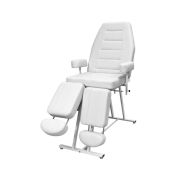 Кресло педикюрное «Оптима New » без регулировки высоты Белое