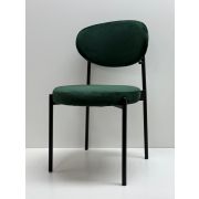 Стул кухонный «Бордо» велюр тёмно-зелёный на металлическом каркасе