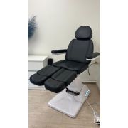 Педикюрное кресло «Эталон» экокожа чёрноё (2 мотора)
