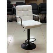 Стул барный «Квадро-3» экокожа белый