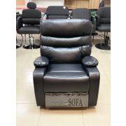 Кресло реклайнер «Sofa» механическое, экокожа Черное