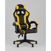 Кресло офисное «Геймер» экокожа чёрно-желтое