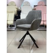 Стул «Макома Midi» рогожка тёмно-серый на крутящихся ножках