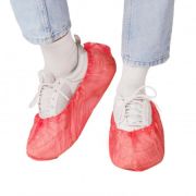 Бахилы для обуви ПРМ 2,3гр Красные (100 штук)