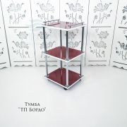 Тележка косметологическая ТП 750*450*350 вишня оксфорд