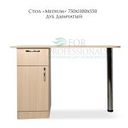 Стол «Medium» 1100х550750  Дуб Дымчатый левосторонний