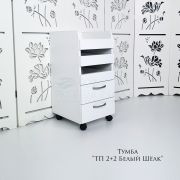 Тележка косметологическая «ТП 2+2» Слейт