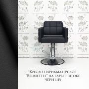 Кресло парикмахерское «Brunettes» чёрный (на барберском штоке)