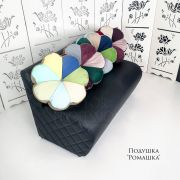 Подушка «Ромашка» цветная велюр