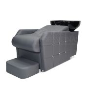 Мойка парикмахерская лежачая «Cheops» серая со стразами