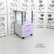 Тележка косметологическая «ТП-2» 750*400*400 Белый глянец + Ирис