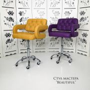 Каркас стула «Beautiful» экокожа желтый