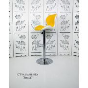 Каркас стула «Shell» экокожа желтый + белый