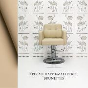 Кресло парикмахерское «Brunettes» бежевый (на стандартном штоке)