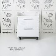 Тумба «ТП-2» под аппарат ГП-10 с релингами перевертыш Белый глянец