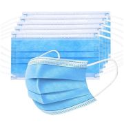 Маска медицинская 3-слойная Голубая 1 штука