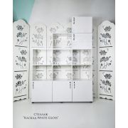 Стеллаж «Каскад White Gloss » 1700х1230х330 Белый Шёлк