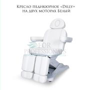 Кресло педикюрное «Dilly» белое (2 мотора)