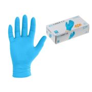 Перчатки нитриловые голубые Ю.Корея размер М (200 штук)