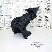 Мойка парикмахерская сидячая «Панда» черная