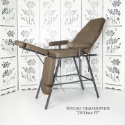 Кресло педикюрное «Optima» с регулировкой высоты Коричневый