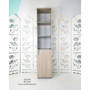 Шкаф-витрина 1850х400х400 Ясень